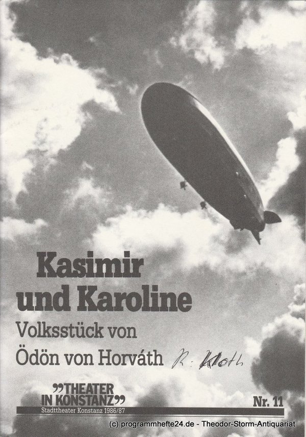 Programmheft Kasimir und Karoline. Stadttheater Konstanz 1986