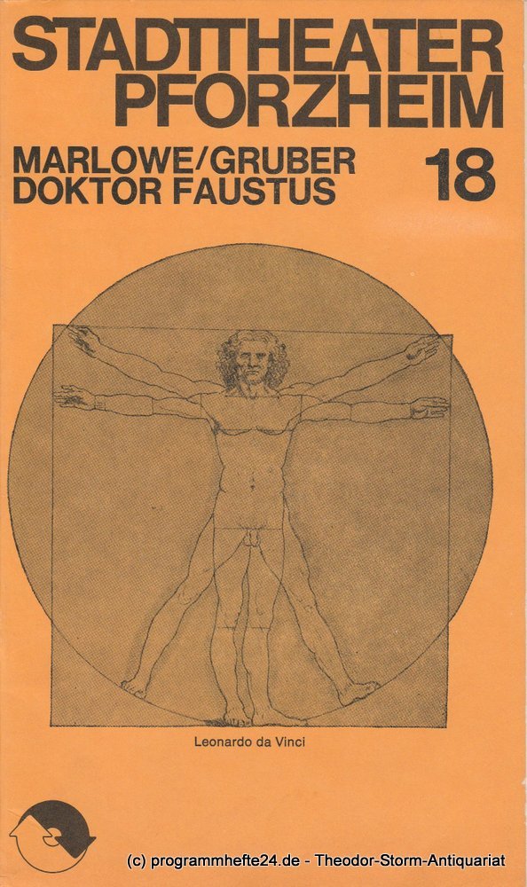 Programmheft Marlowe / Gruber: DOKTOR FAUSTUS Pforzheim 1973