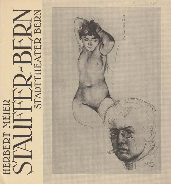 Programmheft Steuffer-Bern. Ein Stück von Herbert Meier Bern 1977