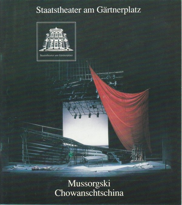 Programmheft Chowanschtschina Staatstheater am Gärtnerplatz 1992