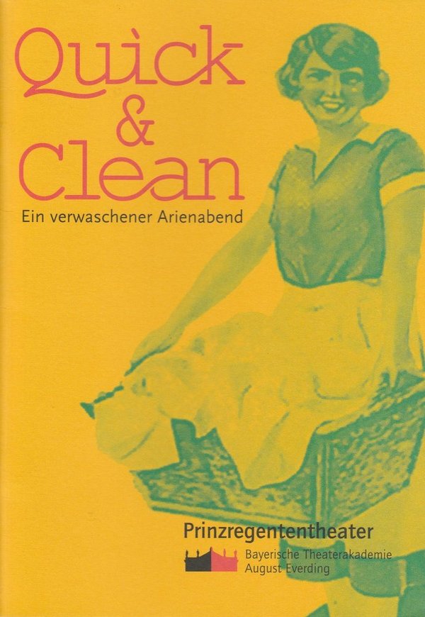 Programmheft Quick & Clean Bayerische Theaterakademie 2002