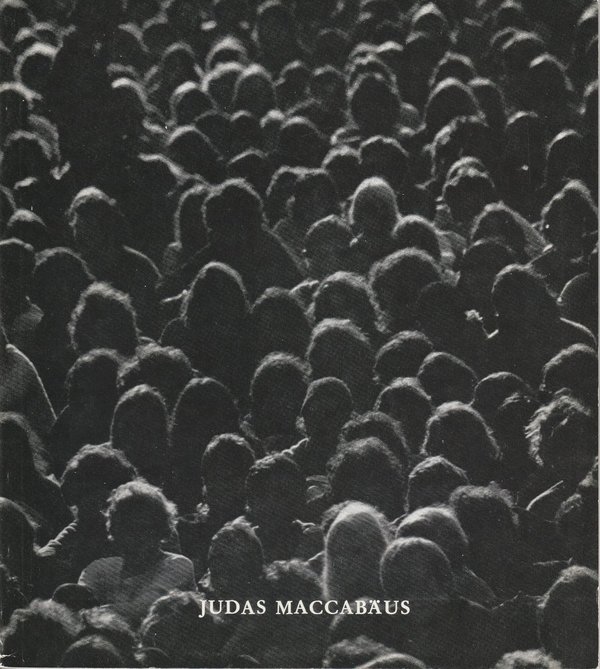 Programmheft JUDAS MACCABÄUS Bayerische Staatsoper 1980