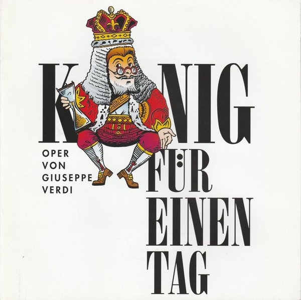 Programmheft KÖNIG FÜR EINEN TAG Allee Theater Hamburg 1998