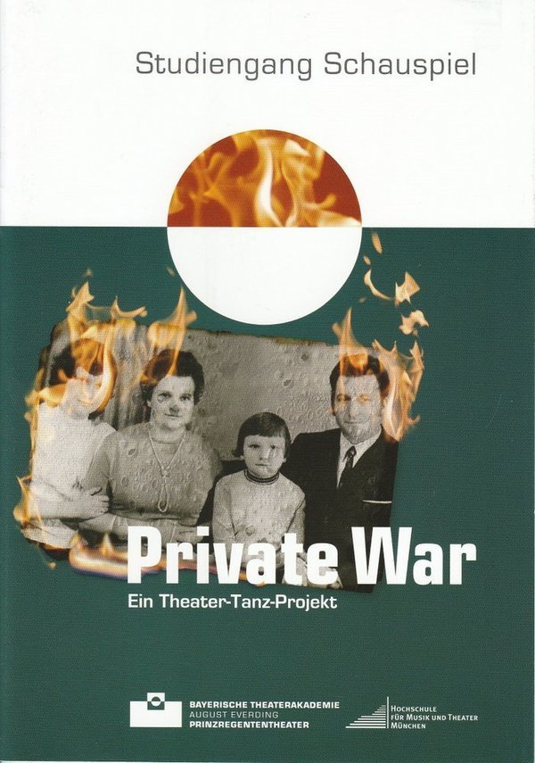 Programmheft Private War Bayerische Theaterakademie 2010
