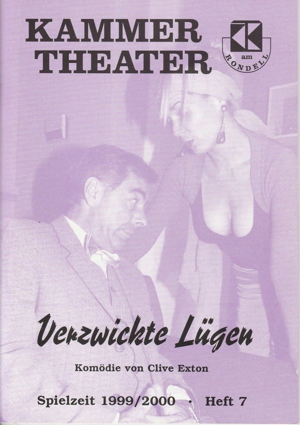 Programmheft Verzwickte Lügen von Clive Exton Kammer Theater am Rondell 2000