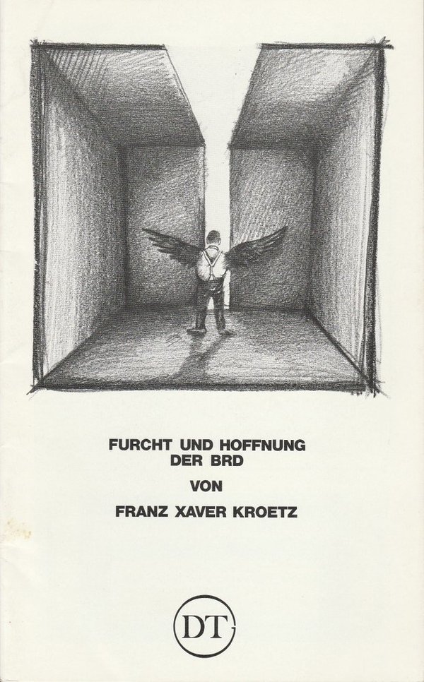 Programmheft Furcht und Hoffnung der BRD Deutsches Theater in Göttingen 1984