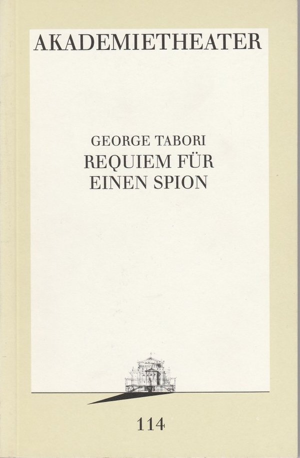 Programmheft George Tabori: Requiem für einen Spion Akademietheater Wien 1993