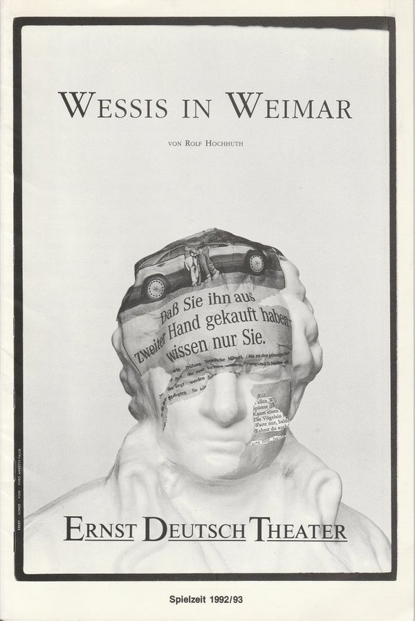 Programmheft Rolf Hochhuth: Wessis in Weimar Ernst-Deutsch-Theater 1993