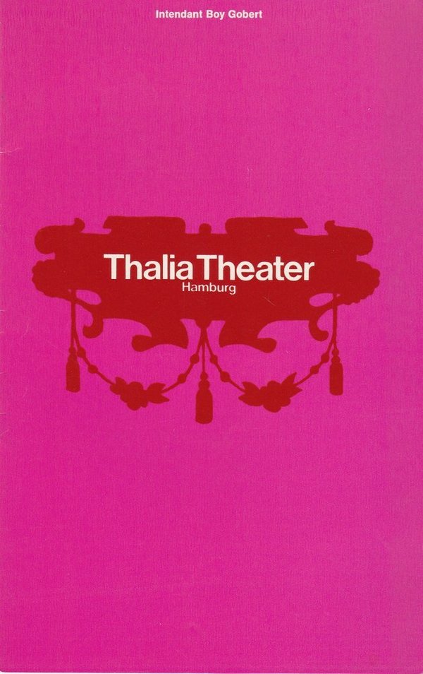 Programmheft Martin Luther & Thomas Münzer Thalia Theater Hamburg 1971