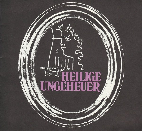 Programmheft Heilige Ungeheuer von Jean Cocteau Elisabeth Flickenschildt 1975