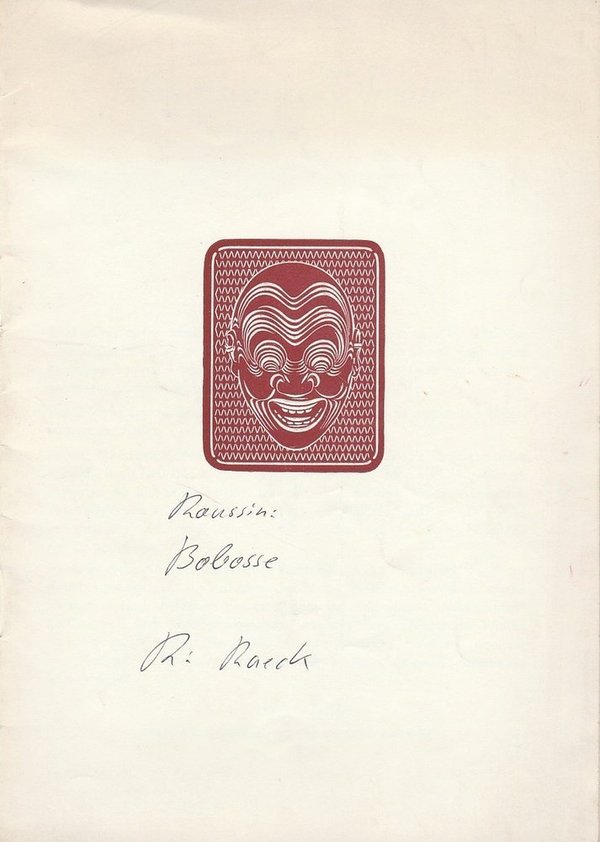 Programmheft BOBOSSE von Andre Roussin Renaissance-Theater Berlin 1952