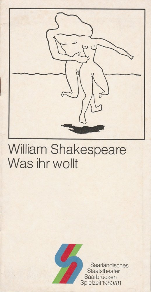 Programmheft Shakespeare Was ihr wollt Staatstheater Saarbrücken 1980