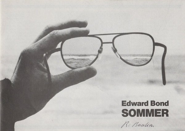 Programmheft SOMMER von Edward Bond Pfalztheater Kaiserslautern 1983