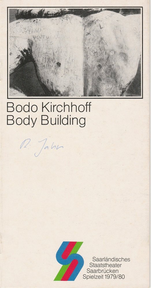 Programmheft Uraufführung Body-Building von Bodo Kirchhoff Saarbrücken 1979