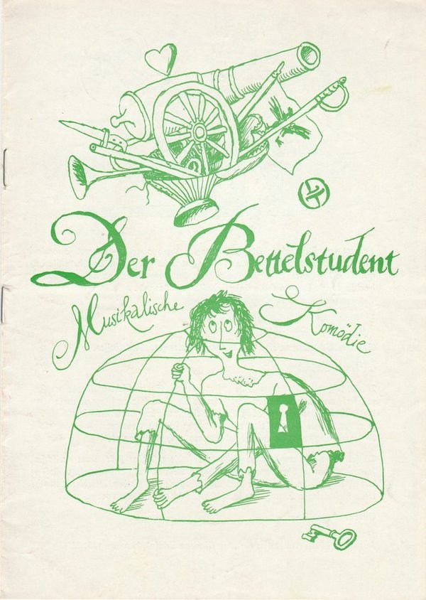 Programmheft Der Bettelstudent. Operette von Carl Millöcker Leipzig 1976