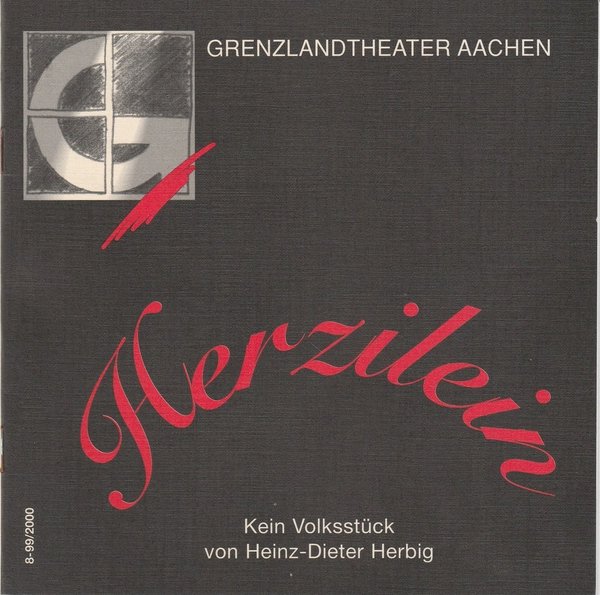Programmheft Herzilein von Heinz-Dieter Herbig Grenzlandtheater Aachen 2000