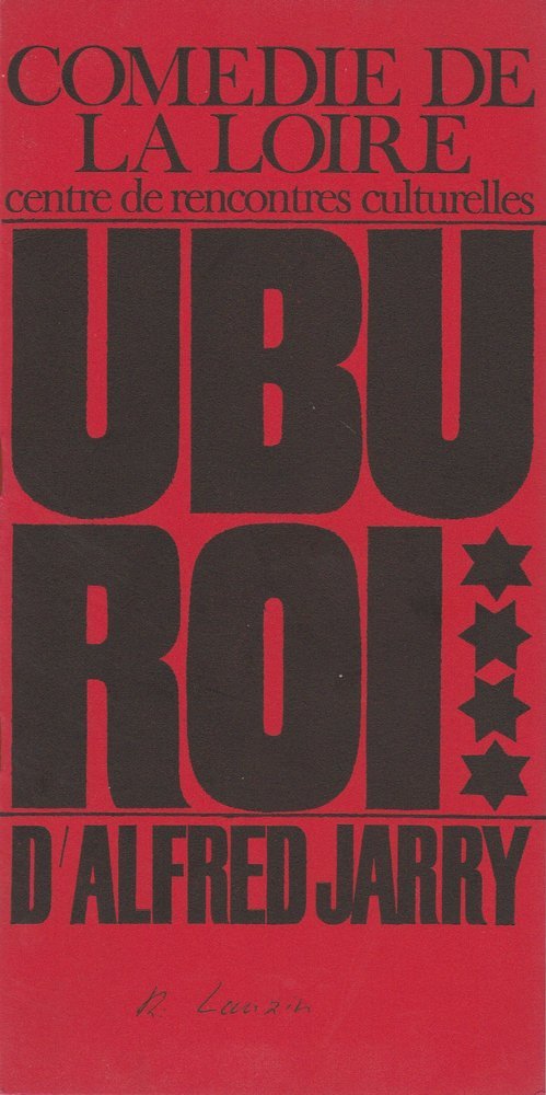 Programmheft UBU ROI D'Alfred Jarry. Comedie de la Loire 1963
