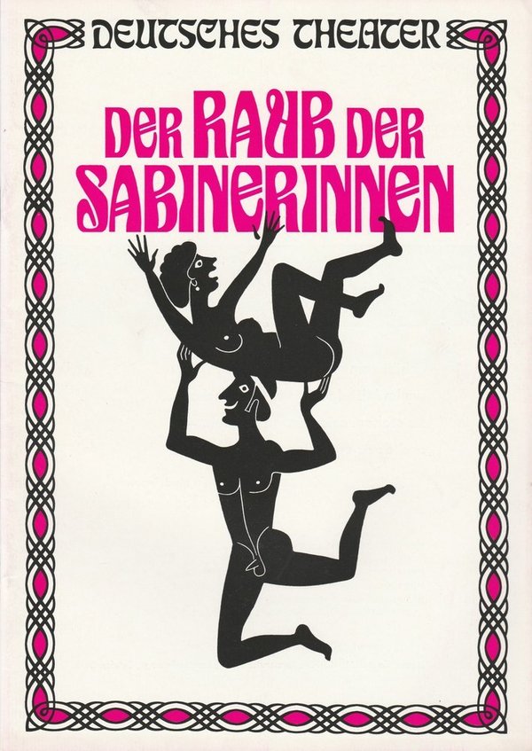 Programmheft Der Raub der Sabinerinnen Deutsches Theater München 1973