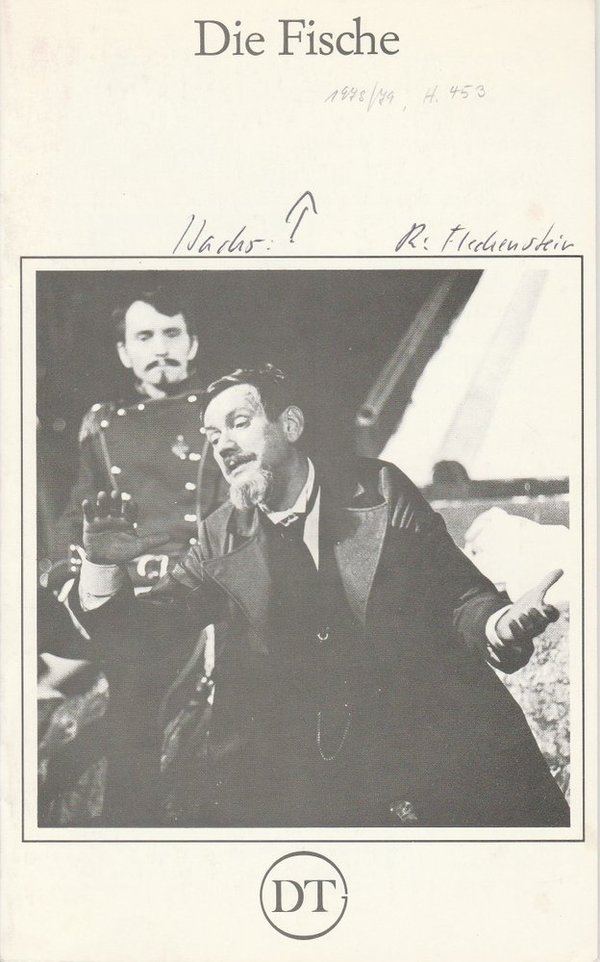 Programmheft Uraufführung DIE FISCHE. Schauspiel von Peter Hacks Göttingen 1978