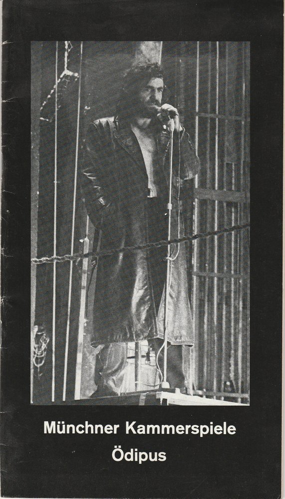 Programmheft Sophokles: ÖDIPUS Münchner Kammerspiele 1977
