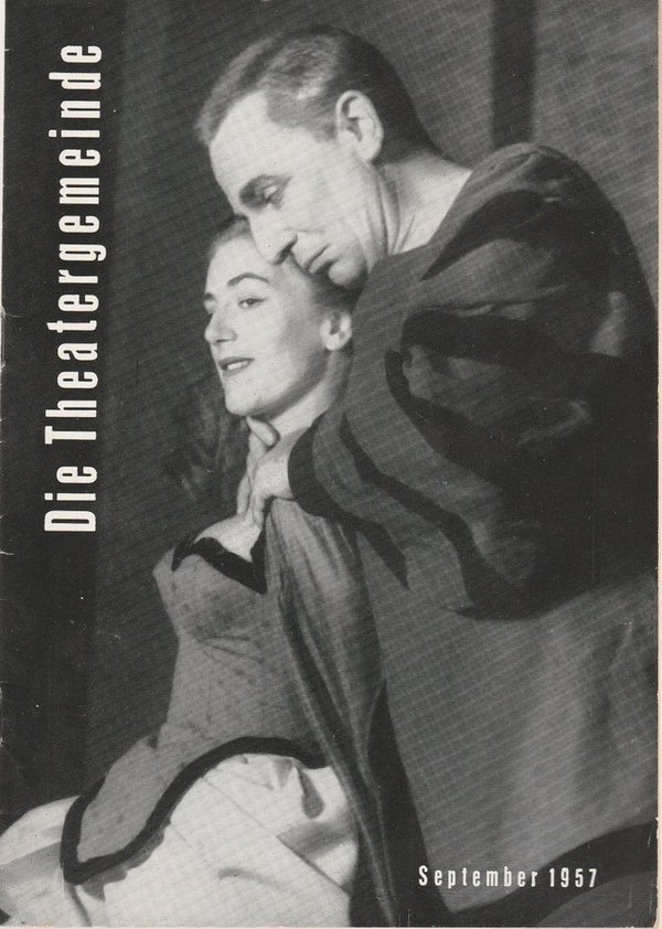Die Theatergemeinde Kulturelle Monatsschrift für Kassel September 1957