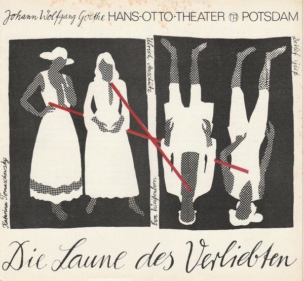 Programmheft Goethe Die Laune des Verliebten Hans Otto Theater 1983
