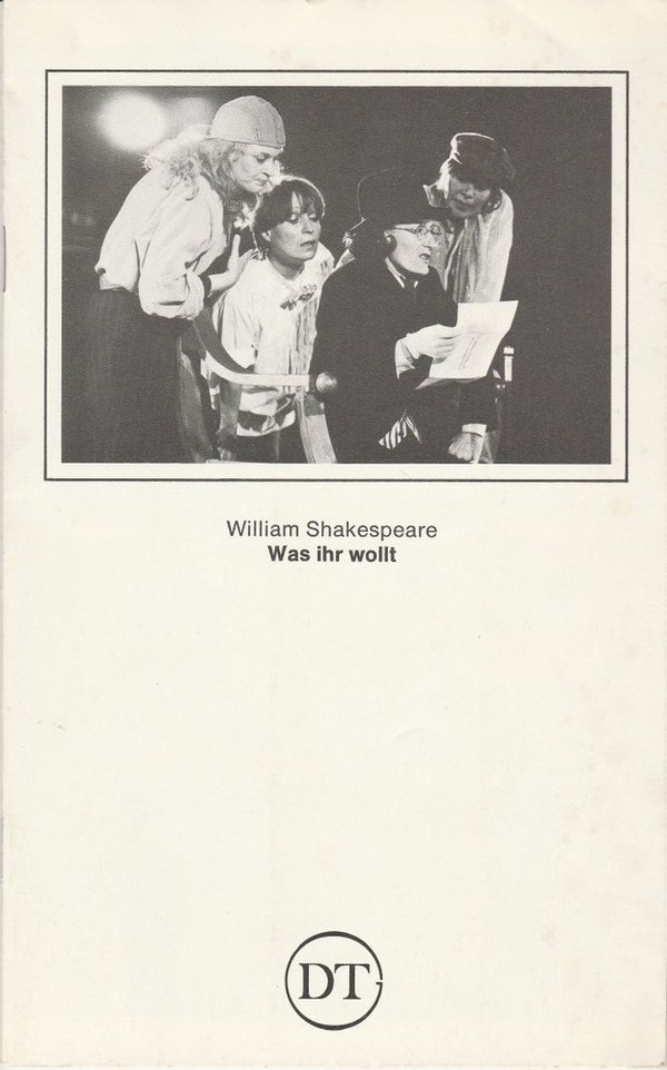 Programmheft Shakespeare: WAS IHR WOLLT Deutsches Theater in Göttingen 1982