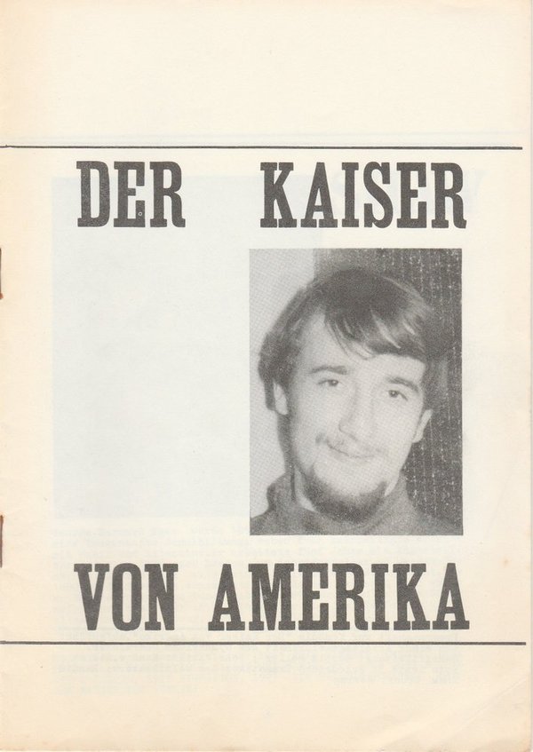 Programmheft Shaw: Der Kaiser von Amerika Gymnasiums Oberalster Hamburg 1967