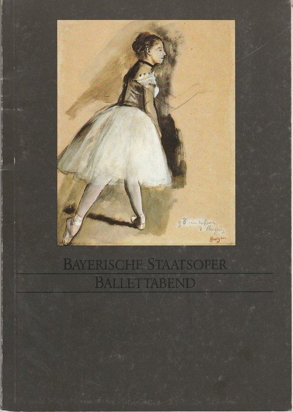 Programmheft BALLETTABEND: Die Jahreszeiten Der Fächer Fanfare für Tänzer 1985