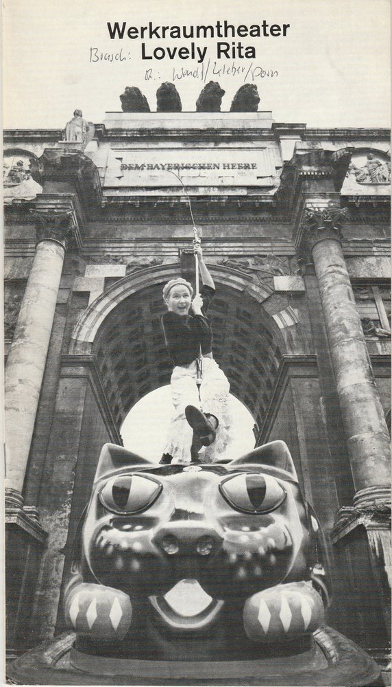 Programmheft LOVELY RITA von Thomas Brasch Münchner Kammerspiele 1978