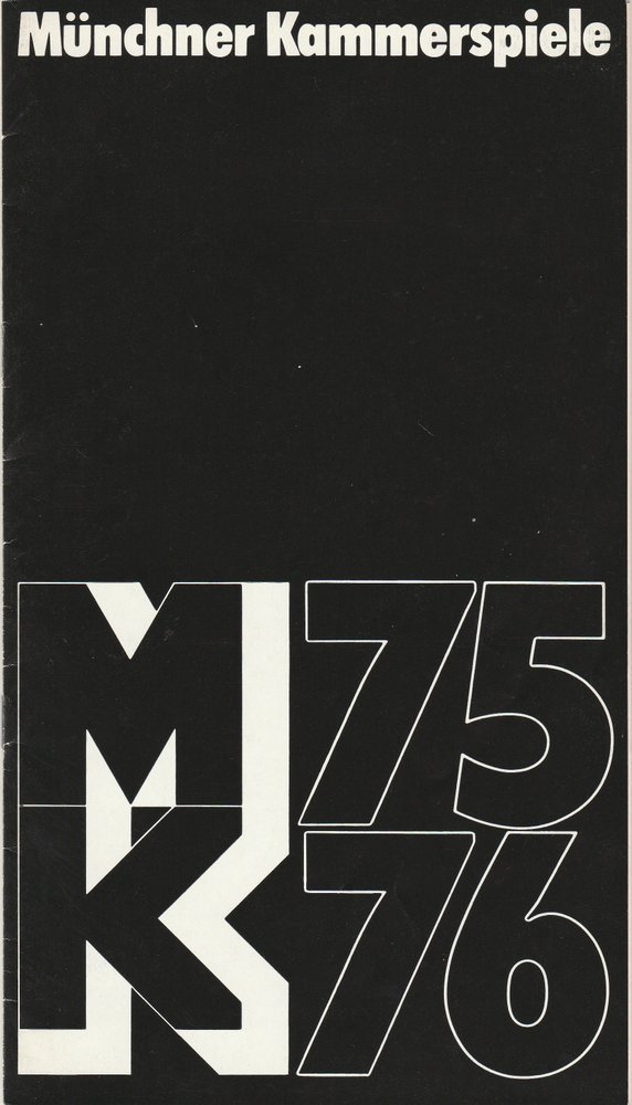 Programmheft Henrik Ibsen: GESPENSTER Münchner Kammerspiele 1975