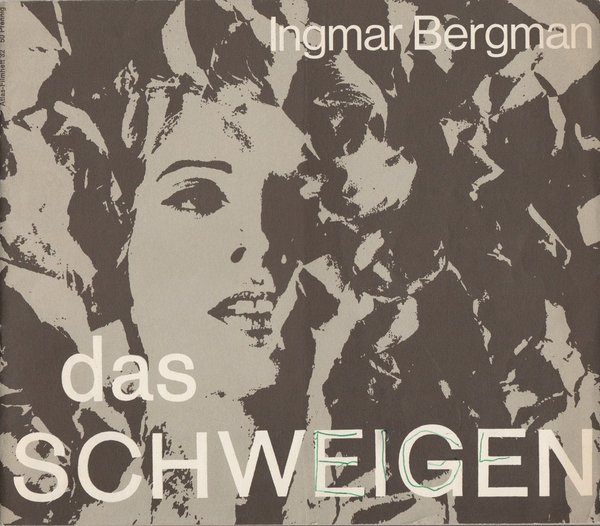 Programmheft Ingmar Bergmann: DAS SCHWEIGEN Atlas Filmhefte Nr. 32