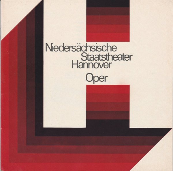 Programmheft Richard Wagner: DIE WALKÜRE Oper Hannover 1974