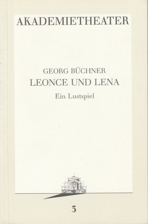 Programmheft LEONCE UND LENA Burgtheater Wien 1986