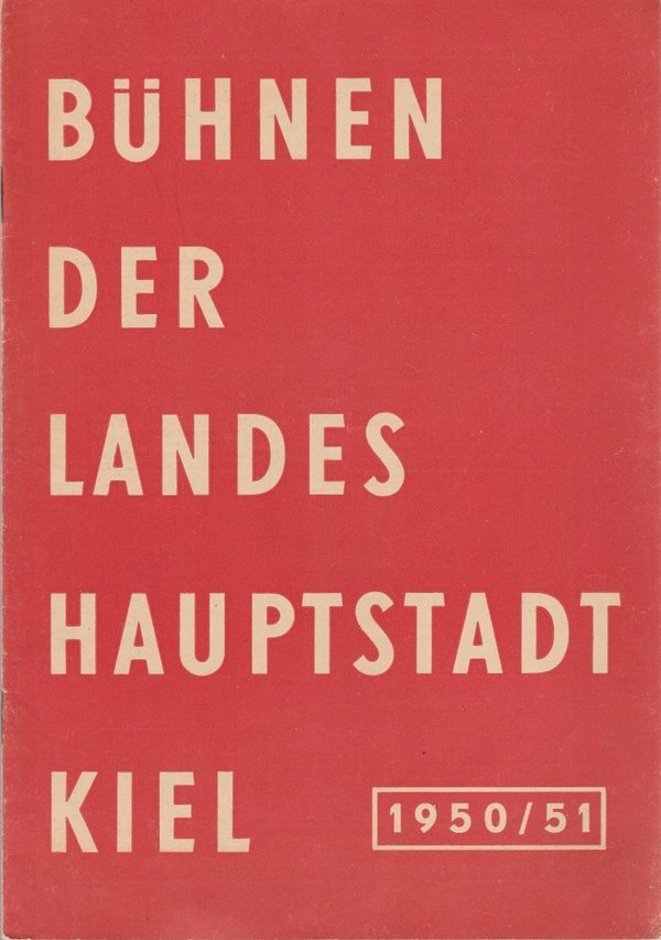 Programmheft DER DREISPITZ / DER BAJAZZO Freilichtbühne Krusekoppel 1951