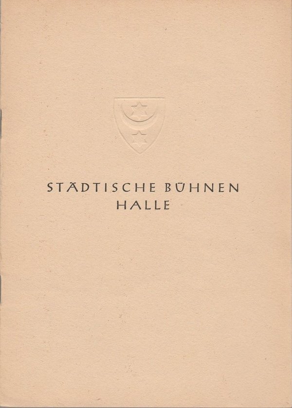 Programmheft Friedrich Schiller DON KARLOS Bühnen Halle 1946