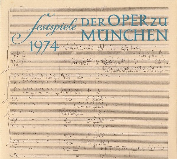 Festspiele der Oper zu München 1974