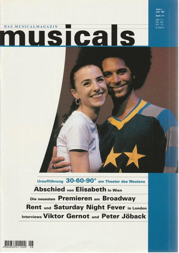 musicals Das Musicalmagazin Juni / Juli 1998 Heft 71
