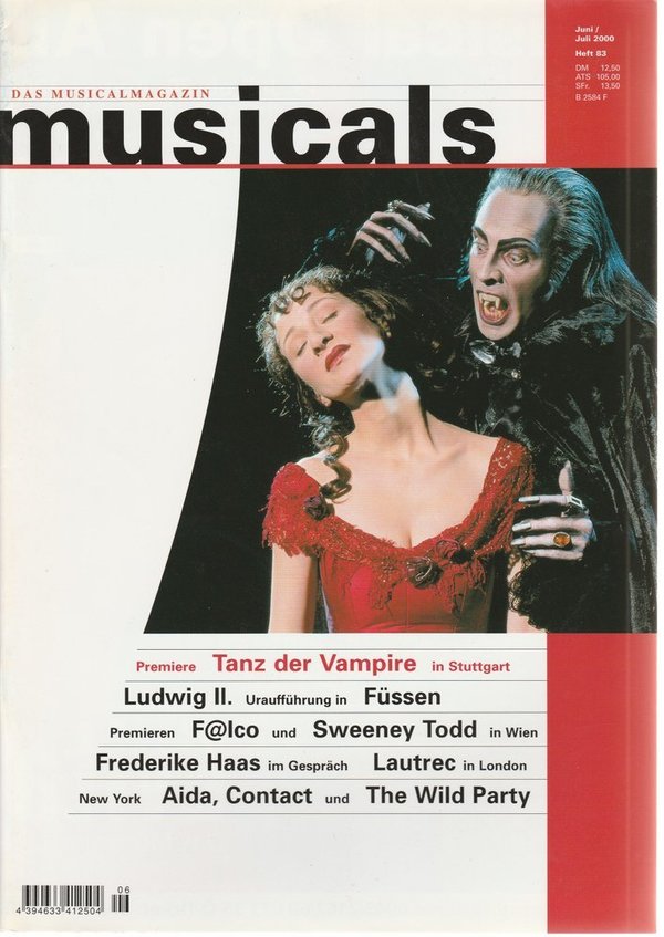 musicals Das Musicalmagazin Juni / Juli 2000 Heft 83