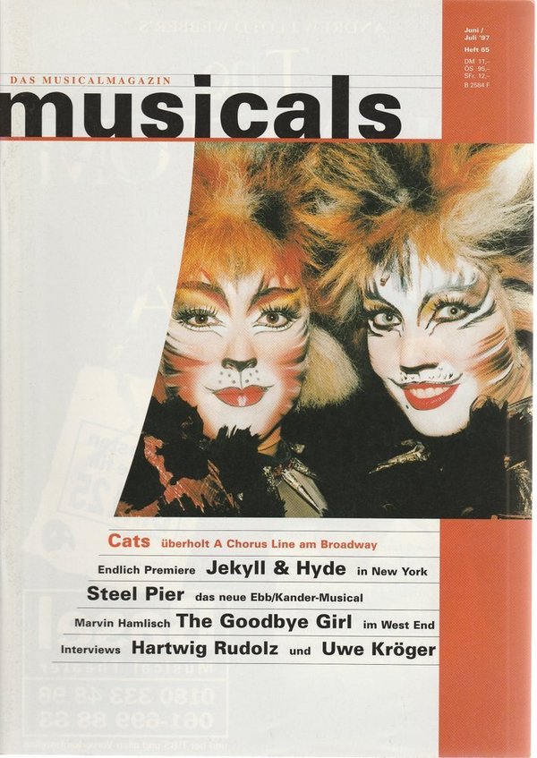 musicals Das Musicalmagazin Juni / Juli 1997 Heft 65