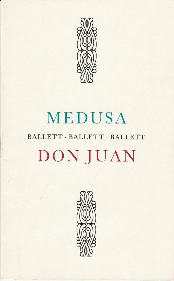 Programmheft Ballettabend MEDUSA / DON JUAN Landesbühnen Sachsen 1975