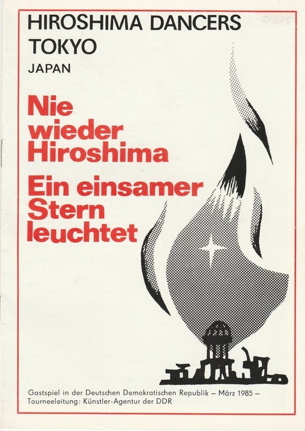 Programmheft HIROSHIMA DANCERS TOKYO JAPAN Gastspiel DDR 1985