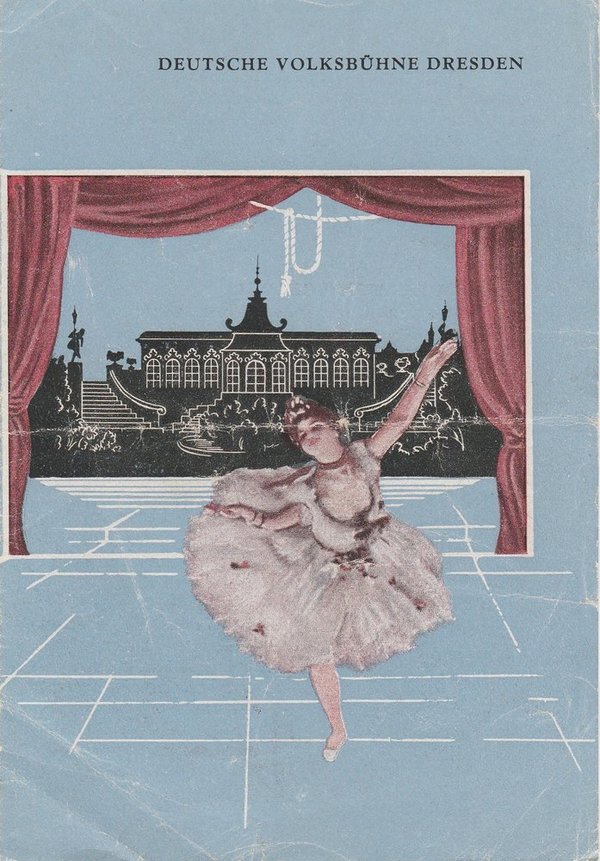 Programmheft Einladung aufs Schloss Deutsche Volksbühne Dresden 1948