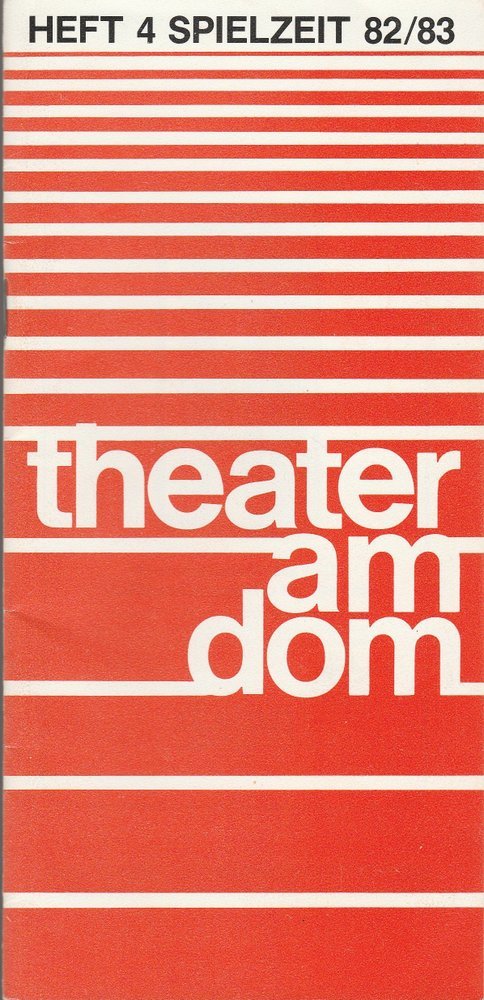 Programmheft Samuel Taylor CHAMPAGNERKOMÖDIE Theater am Dom 1983