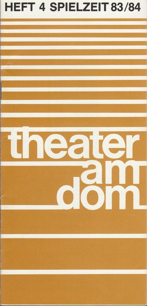 Programmheft Norman Krasna EIN NETTER HERR Theater am Dom 1984