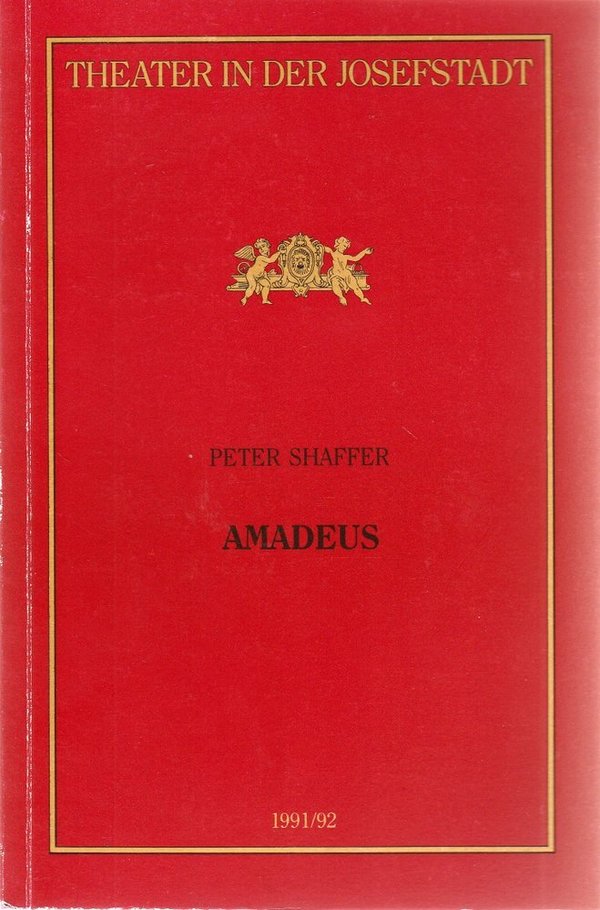 Programmheft Peter Shaffer AMADEUS Theater in der Josefstadt 1991