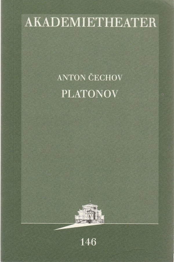 Programmheft Anton Cechov PLATONOV Akademietheater 1995