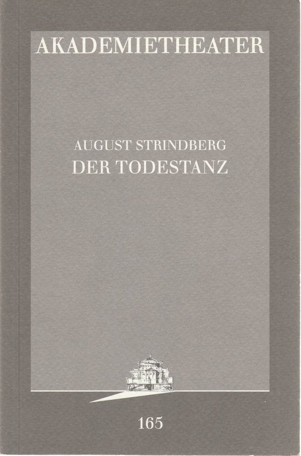 Programmheft August Strindberg DER TODESTANZ Akademietheater 1996