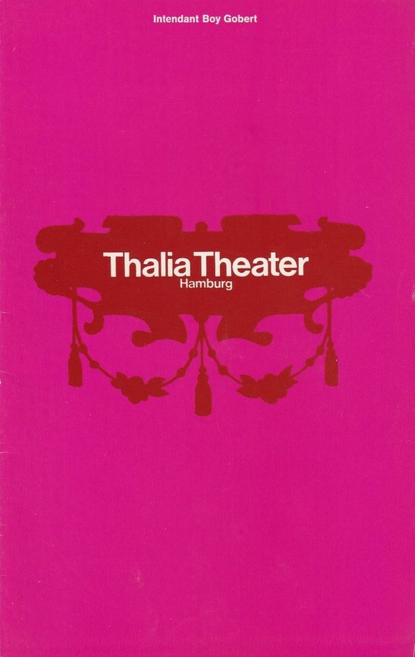 Programmheft George Bernard Shaw HAUS HERZENSTOD Thalia Theater 1971