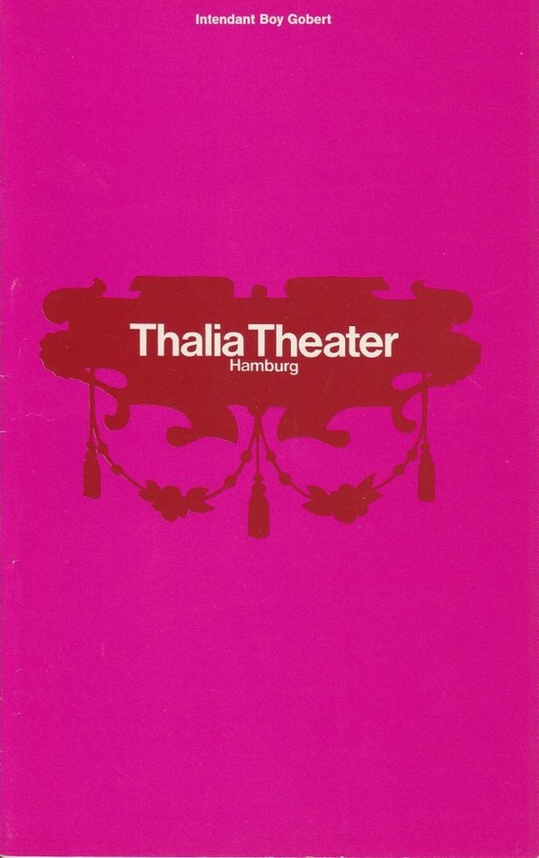 Programmheft William Shakespeare VIEL LÄRM UM  NICHTS Thalia Theater 1969